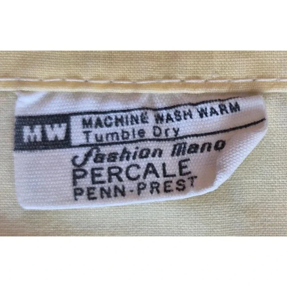 1 Vintage Yellow Floral Pillowcase